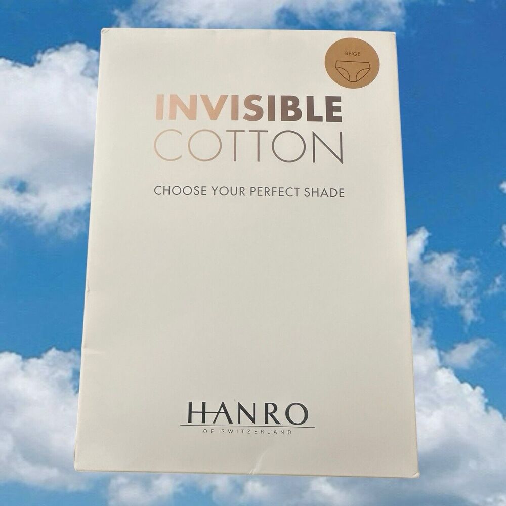 Hanro Invisible Cotton High-Cut Brief Size Extra Small Beige XS NEW $35!!
